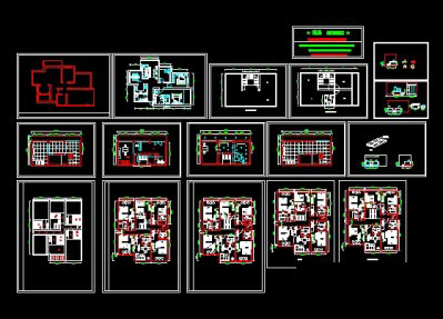 Standard residential suite cad plan drawing